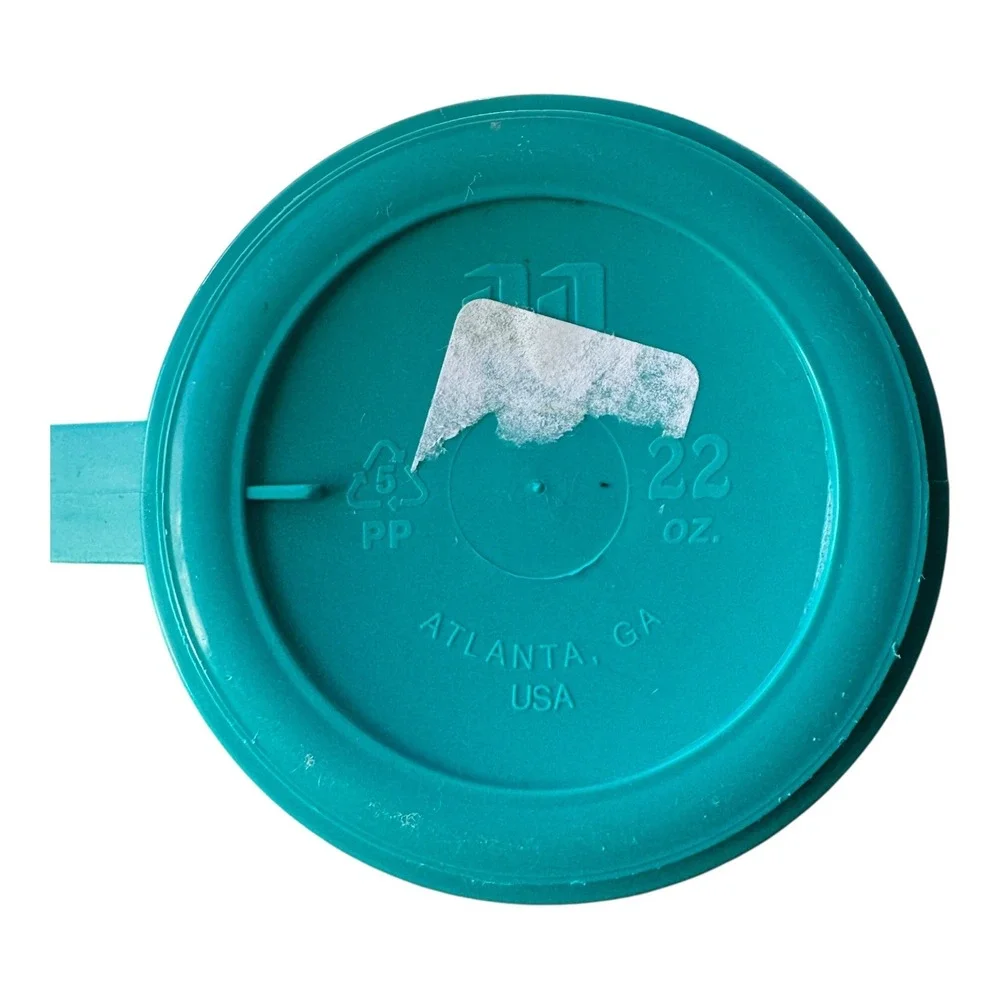 Vintage Coca-Cola‎ 22oz Teal Tumbler 90s Fast Food Promo Cup USA Vaporwave